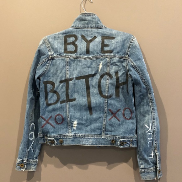 custom painted jean jacket